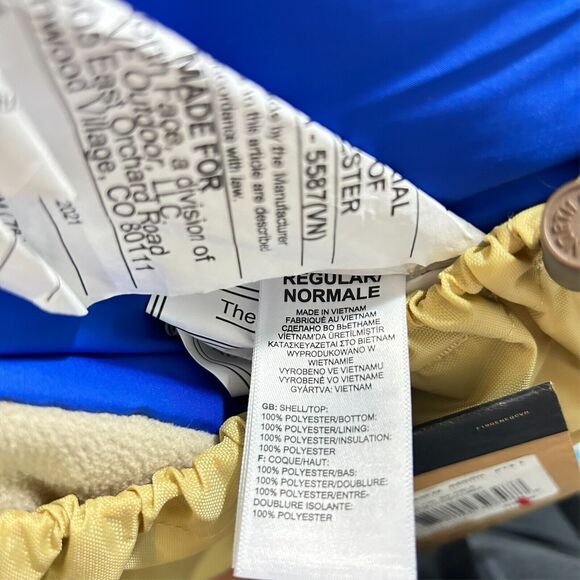 NWT North Face Eco Trail Double 2 Person 20F / -7C Sleeping Bag Regular RH Blue - Picture 5 of 6